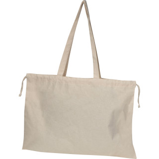 Bio Baumwolltasche mit Verschluss DALE, beige