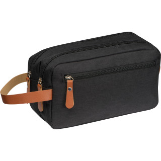 Kosmetiktasche aus Polyester SAUL, schwarz