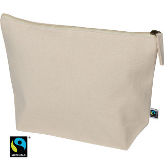 Fairtrade Kulturtasche aus Baumwolle HENRYK, beige