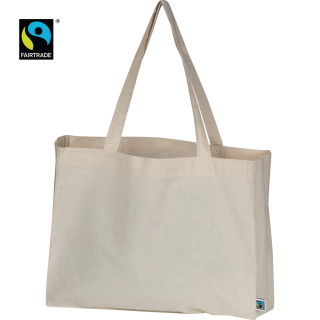 Fairtrade Baumwolltasche DUSTIN, beige
