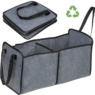 Einkaufs- und Kofferraumtasche aus recycelten Kunststoffen DIETER, anthrazit