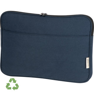 Laptoptasche aus recycelter Baumwolle GLENDA, dunkelblau