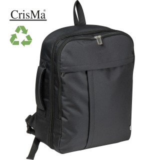 CrisMa Reiserucksack aus RPET JUTTA, schwarz