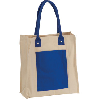 Canvas Shopper mit langen Henkeln RODOLFO, blau