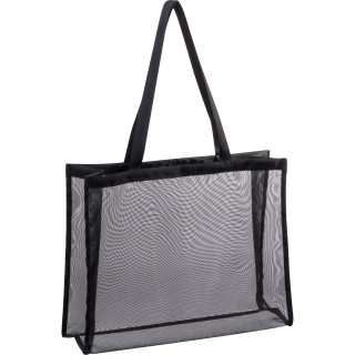 Strandtasche aus Polyester AUGUST, schwarz