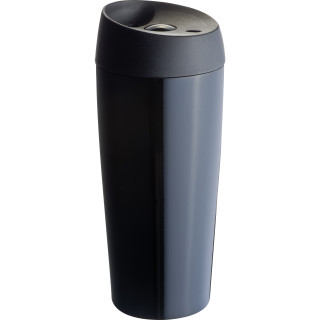 Isolierbecher aus Edelstahl, 400ml DEBRA, schwarz