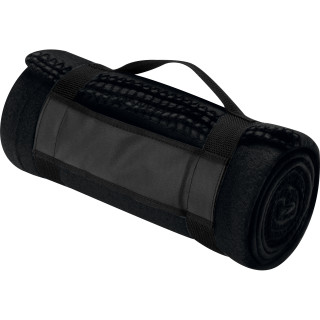 XL-Fleece-Decke Nashville, schwarz