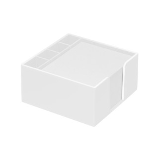 Zettelbox mit Köcher "Lambda", weiß