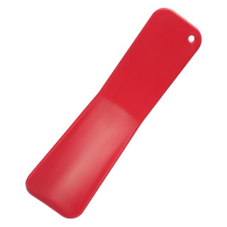 Schuhlöffel, kurz aus recyceltem Kunststoff, rot