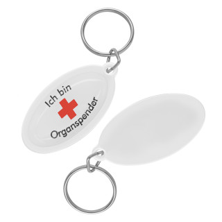 Schlüsselanhänger "Organspender" , weiß