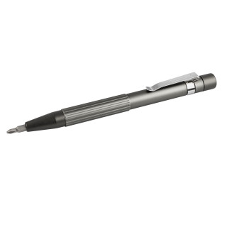 Metmaxx® Schraubendreher Stift "BitPenPro", titan