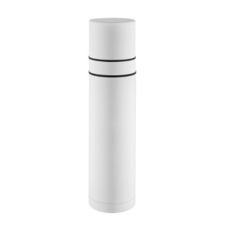 Metmaxx® Thermoskanne "DoubleCupDesign", weiß