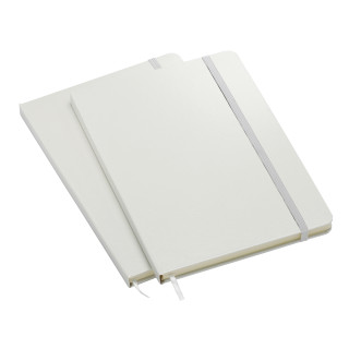 Notizbuch, maxi, weiß, weiß