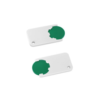 Chiphalter mit 1€-Chip "Beta", grün, weiß