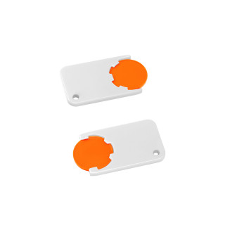 Chiphalter mit 1€-Chip "Beta", orange, weiß