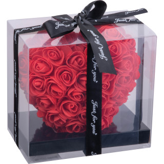 Kunstrosen in Herzform JANICE, rot