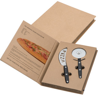 2 teiliges Pizza Set, schwarz