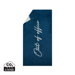 VINGA Liegestuhl-Tuch 450gr/m², navy blau, beige
