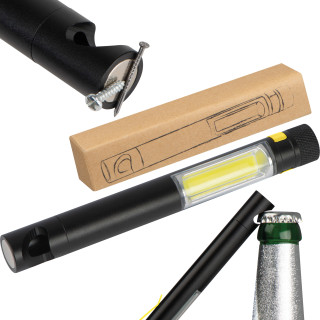 COB Taschenlampe mit Flaschenöffner FRANZISKA, gelb