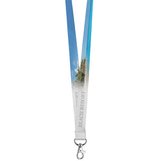 Schlüsselband/Lanyard "Transfer" mit Karabinerhaken, Bandbreite 20 mm, ca. 20 mm, ohne Schnappverschluss