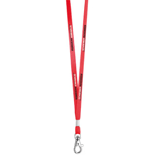 Schlüsselband/Lanyard "Schlauch", Bandbreite 10 mm, weiß