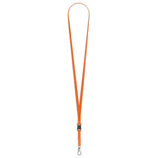 Schlüsselband/Lanyard "Schlauch", Bandbreite 10 mm, weiß