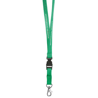 Schlüsselband/Lanyard "Schlauch", Bandbreite 15 mm, weiß