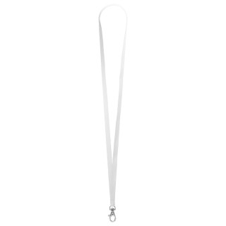 Schlüsselband/Lanyard "Standard", Bandbreite 10 mm, weiß