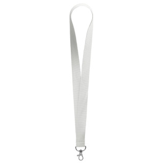 Schlüsselband/Lanyard "Standard", Bandbreite 25 mm, weiß