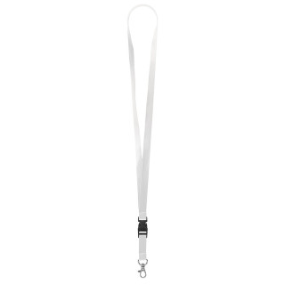 Schlüsselband/Lanyard "Standard", Bandbreite 15 mm, weiß