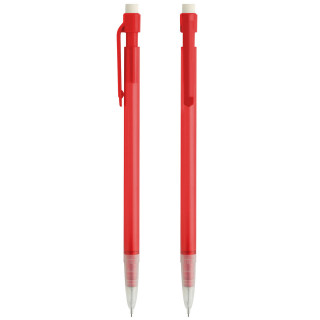 Druckbleistift "Pan", rot-transparent