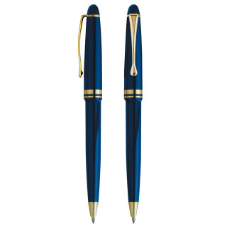 Kappendruck-Kugelschreiber "Kappa", blau, gold
