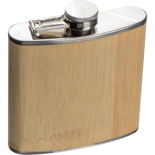 Flachmann mit Bambusummantelung OSWALD, beige