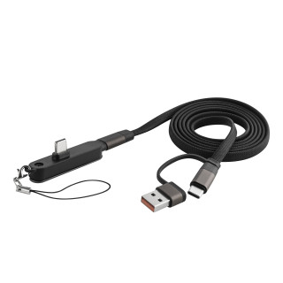 Metmaxx® Kabel "Lademeister FlipCharge", schwarz