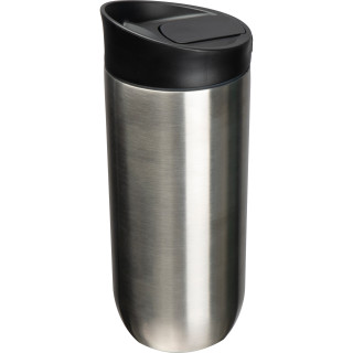 Isolierbecher 500ml mit Push-Button Verschluss, grau