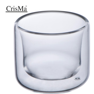 CrisMa Doppelwandige Esspressotasse 50ml, transparent