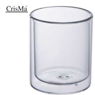 CrisMa Doppelwandige Cappuccinotasse 200ml, transparent