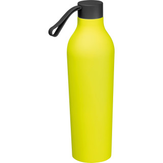 Gummierte Trinkflasche, 750ml, gelb