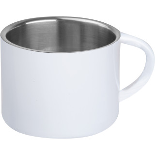 Espressotasse aus Edelstahl 60ml MADDALENA, weiss
