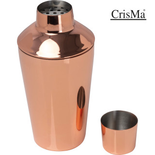 CrisMa Cocktailshaker mit Kupfer, 500ml, kupfer