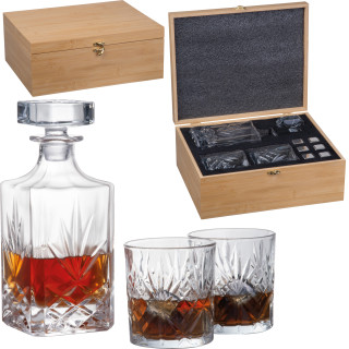 Whisky-Set groß DARLENE, beige