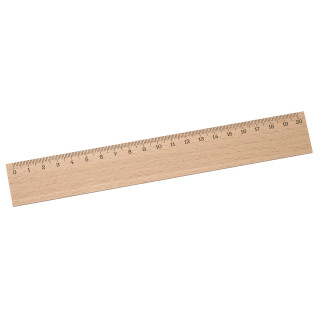 Lineal Holz 20 cm, beige