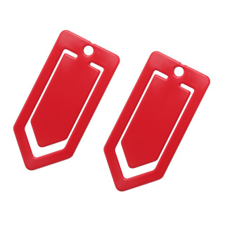 Zettelklammer, midi, rot