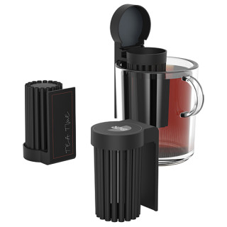 Teesieb, schwarz, schwarz