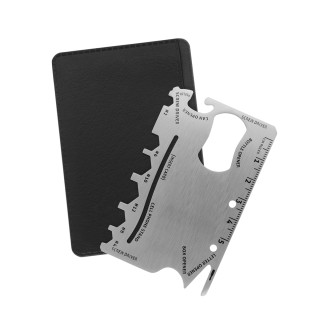 Multifunktions-Werkzeugkarte, silber, weiß