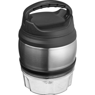 Lunch Box mit Tragehenkel, 600ml, grau