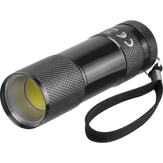 COB Taschenlampe aus Aluminium DUNCAN, schwarz