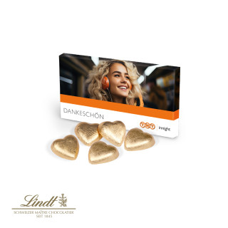 Präsentbox, Lindt Schokoherzen