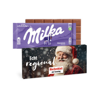 Milka Schokoladentafel Weihnachten