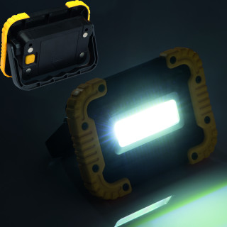 COB Baulampe, gelb